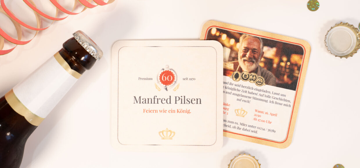 Bierdeckel selbst gestalten