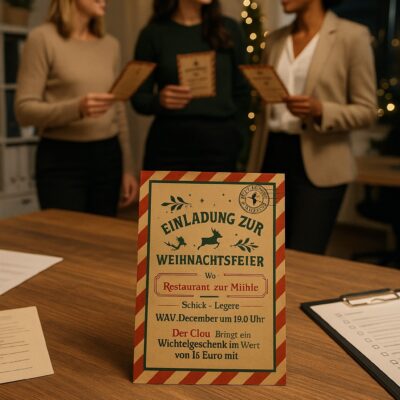 weihnachtsfeier planen