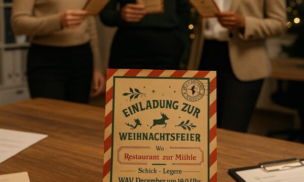 weihnachtsfeier planen