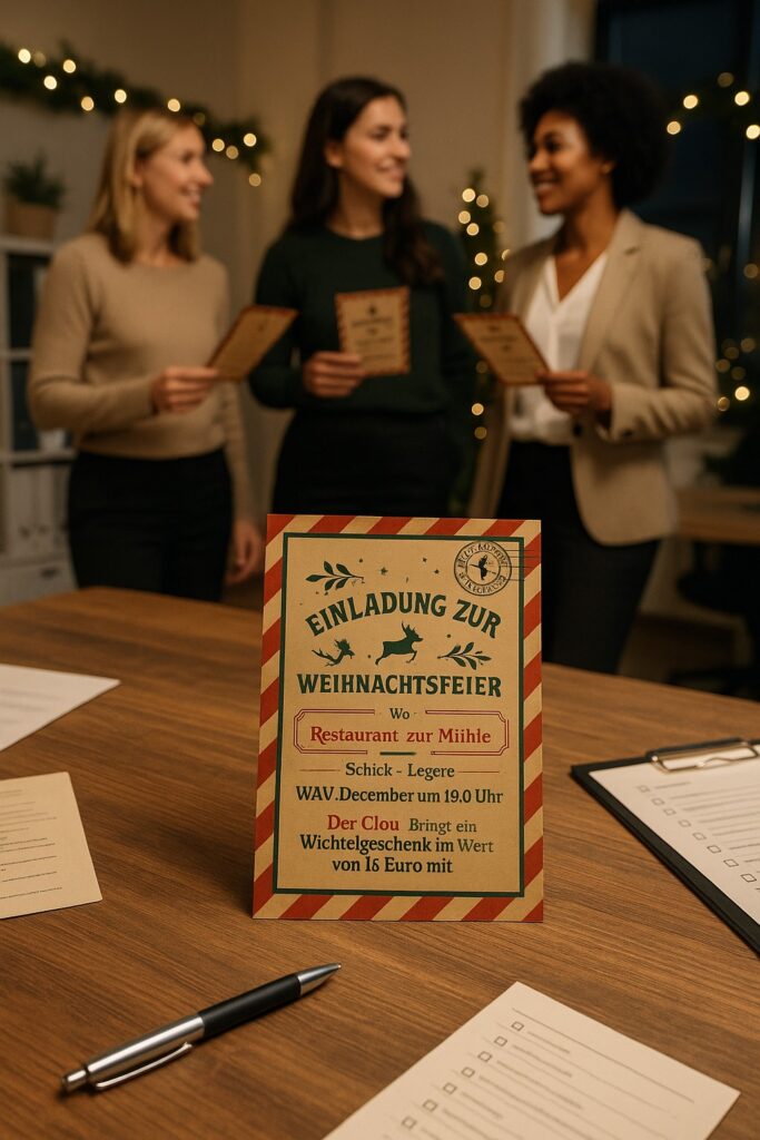 weihnachtsfeier planen